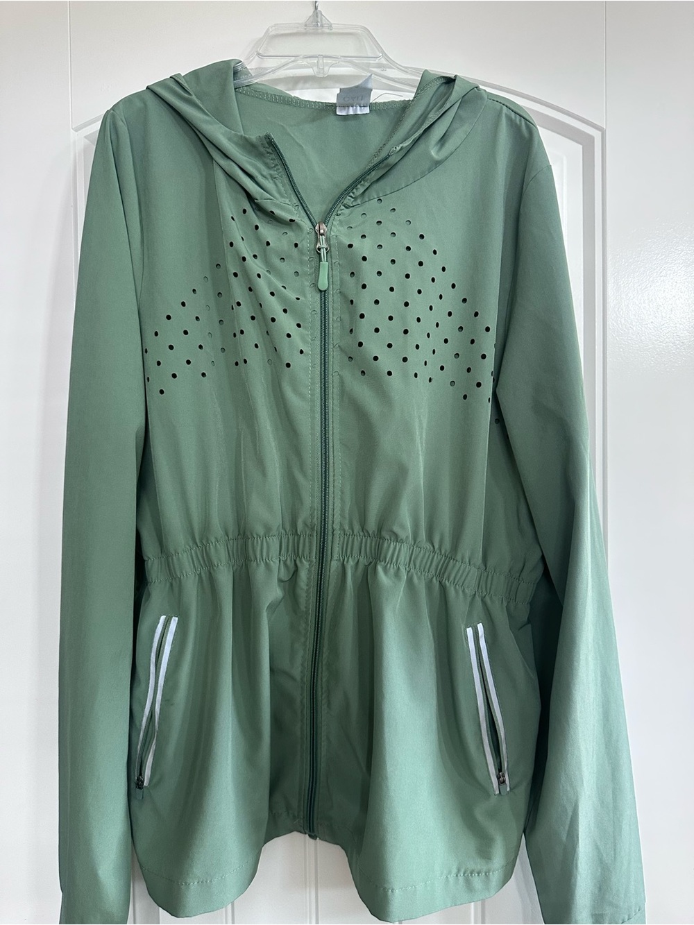 CALIA by Carrie Underwood Sage Green Hooded Utility Jacket